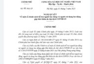 Chính phủ ban hành chính sách hỗ trợ người lao động và người sử dụng lao động khó khăn do COVID-19