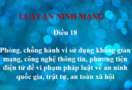 Điều 18 Luật An ninh mạng số: 24/2018/QH14
