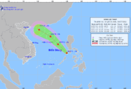 Tin vùng áp thấp có khả năng mạnh lên thành áp thấp nhiệt đới trên biển Đông