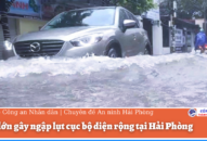 Mưa lớn gây ngập lụt cục bộ diện rộng tại Hải Phòng