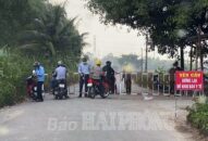 Huyện Vĩnh Bảo thành lập 4 chốt kiểm soát phòng, chống dịch bệnh COVID-19 tại khu vực chân cầu Nghìn