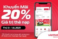 Viettel khuyến mại 20% giá trị thẻ nạp cho thuê bao trả trước trên toàn quốc vào ngày 1/6