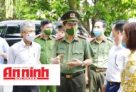 Thiếu tướng Vũ Thanh Chương, Giám đốc CATP kiểm tra công tác phòng, chống dịch Covid-19 tại quận Lê Chân