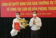 Đồng chí Đỗ Mạnh Hiếu giữ chức vụ Phó Chánh Văn phòng Thành ủy