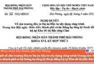 Nghị quyết 22/NQ-HĐND: Về chủ trương đầu tư Dự án đầu tư xây dựng công trình Trung tâm Hội nghị-Biểu diễn thành phố và hệ thống hạ tầng kỹ thuật đồng bộ tại Khu đô thị Bắc Sông Cấm