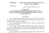 Tiếp tục tập trung ngăn chặn, đẩy lùi, tiến tới kiểm soát tốt dịch bệnh COVID-19, không để xảy ra khủng hoảng y tế, kinh tế-xã hội