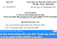 Danh mục thuốc được sử dụng điều trị người nhiễm COVID-19 tại nhà