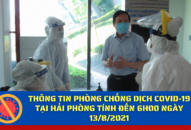 Thông tin phòng chống dịch COVID-19 đến 6h00 ngày 13/8/2021