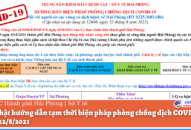 Cập nhật hướng dẫn tạm thời biện pháp phòng chống dịch COVID-19 ngày 22/8/2021