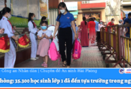 35.300 học sinh lớp 1 đã đến tựu trường trong ngày 25/8