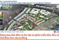 Hải Phòng tìm nhà đầu tư cho dự án phát triển khu dân cư tại thị trấn Vĩnh Bảo hơn 783 tỷ đồng