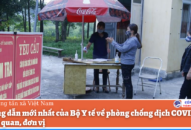 Hướng dẫn mới nhất của Bộ Y tế về phòng chống dịch COVID-19 tại cơ quan, đơn vị