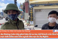 Huyện An Dương: Liên tiếp phát hiện lái xe ôm chở khách trốn khai báo y tế tại khu vực chốt kiểm soát liên ngành khu vực Ga Dụ Nghĩa