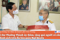 Phó Bí thư Thường Thành ủy thăm, tặng quà người có công, gia đình chính sách trên địa bàn quận Ngô Quyền