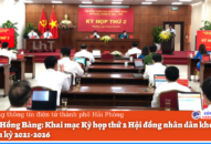 Khai mạc Kỳ họp thứ 2 HĐND quận Hồng Bàng khóa XIX, nhiệm kỳ 2021-2026