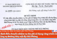 Ban hành Quyết định điều chuyển nhiệm vụ thu phí sử dụng công trình cảng biển sang Cảng vụ Đường thủy nội địa Hải Phòng