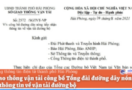 Sở Giao thông vận tải công bố Tổng đài đường dây nóng tiếp nhận thông tin về vận tải đường bộ