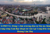 Đồng ý chủ trương đầu tư Dự án chỉnh trang sông Tam Bạc đoạn từ cầu Lạc Long đến cầu Hoàng Văn Thụ