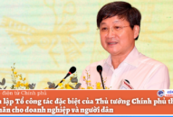 Thành lập Tổ công tác đặc biệt của Thủ tướng Chính phủ tháo gỡ khó khăn cho doanh nghiệp và người dân