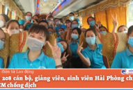 Thêm 208 cán bộ, giảng viên, sinh viên Hải Phòng chi viện TPHCM chống dịch