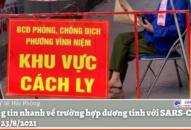 Thông tin nhanh về trường hợp dương tính với SARS-CoV-2 ngày 23/8/2021