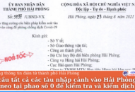 Hải Phòng tăng cường các biện pháp kiểm soát tàu ra vào cảng để phòng chống dịch COVID-19