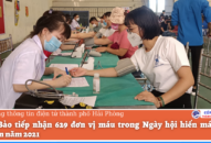 Vĩnh Bảo tiếp nhận 629 đơn vị máu trong Ngày hội hiến máu tình nguyện năm 2021