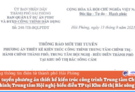 Mời thi tuyển phương án thiết kế kiến trúc công trình Trung tâm Chính trị-Hành chính; Trung tâm Hội nghị-biểu diễn TP tại Khu đô thị Bắc sông Cấm