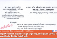 Điều chỉnh một số biện pháp phòng chống dịch COVID-19 từ 0h00’ ngày 15/9/2021