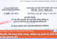 Điều chuyển, bổ sung chức năng, nhiệm vụ quản lý chất thải rắn trên địa bàn thành phố