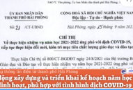 Chủ động xây dựng và triển khai kế hoạch năm học 2021-2022 linh hoạt, phù hợp với tình hình dịch COVID-19