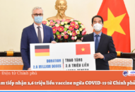 Việt Nam tiếp nhận 2,6 triệu liều vaccine ngừa COVID-19 từ Chính phủ Đức