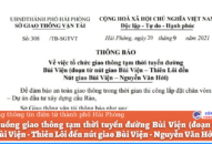 Từ 6h00 ngày 23/9/2021, tổ chức giao thông tạm thời tuyến đường Bùi Viện