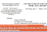 Tạm dừng hoạt động vận tải hành khách đi đến tỉnh Thanh Hóa và ngược lại kể từ ngày 15/9/2021
