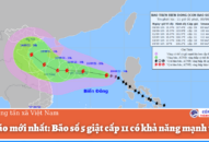 Tin bão mới nhất: Bão số 5 giật cấp 11 có khả năng mạnh thêm