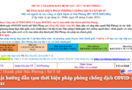 Cập nhật hướng dẫn tạm thời biện pháp phòng chống dịch COVID-19 ngày 03/9/2021