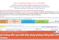 Cập nhật hướng dẫn tạm thời biện pháp phòng chống dịch COVID-19 ngày 7/9/2021