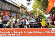 Khắc phục ùn tắc tại đường An Đà (quận Ngô Quyền): Phân luồng giao thông, giải tỏa chợ dân sinh