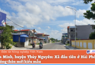 Xã đầu tiên ở Hải Phòng về đích nông thôn mới kiểu mẫu