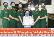 Thăm, động viên gia đình quân nhân tham gia hỗ trợ công tác phòng, chống dịch