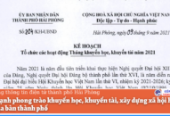 Đẩy mạnh phong trào khuyến học, khuyến tài, xây dựng xã hội học tập trên địa bàn thành phố