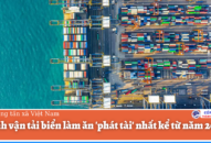 Ngành vận tải biển làm ăn ‘phát tài’ nhất kể từ năm 2008