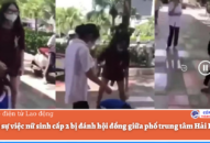 Làm rõ sự việc nữ sinh cấp 2 bị đánh hội đồng giữa phố trung tâm Hải Phòng
