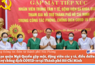 Lãnh đạo quận Ngô Quyền gặp mặt, động viên các y tá, điều dưỡng tham gia hỗ trợ chống dịch COVID-19 tại Thành phố Hồ Chí Minh