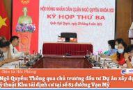 Quận Ngô Quyền: Thông qua chủ trương đầu tư Dự án xây dựng hạ tầng kỹ thuật Khu tái định cư tại số 83 đường Vạn Mỹ