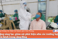 Chủ động sàng lọc, giám sát phát hiện sớm các trường hợp nghi ngờ mắc bệnh trong cộng đồng