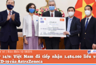 Việt Nam tiếp nhận thêm hơn 1,48 triệu liều vaccine COVID-19 AstraZeneca