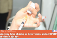 Xây dựng phương án tiêm vaccine phòng COVID-19 với học sinh các cấp, bậc học