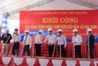 Khởi công xây dựng các công trình NTM kiểu mới tại xã Thủy Đường, Hòa Bình (Thủy Nguyên)