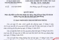Quyết định phân cấp thẩm quyền thỏa thuận xây dựng, công bố hoạt động bến khách ngang sông trên địa bàn thành phố
